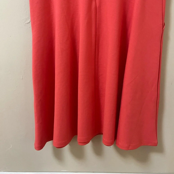 Banana Republic Pink Sleeveless Fit and Flare Cocktail Dress Pockets Size 8 - Picture 7 of 8